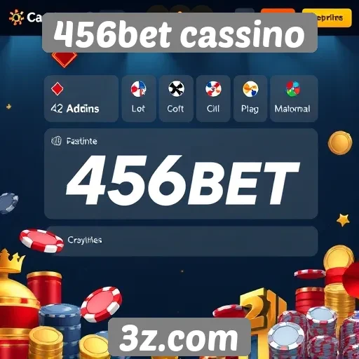 Interface do usuário do site 456bet cassino